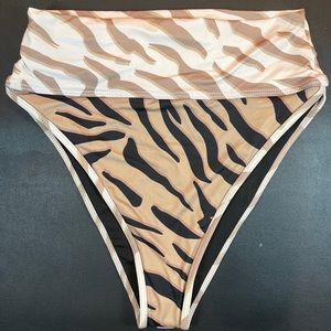 Beach riot tiger print bathing suit bottoms